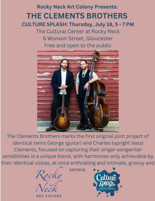 The Clements Brothers @ Rocky Neck's Cultural Center, Culture Splash